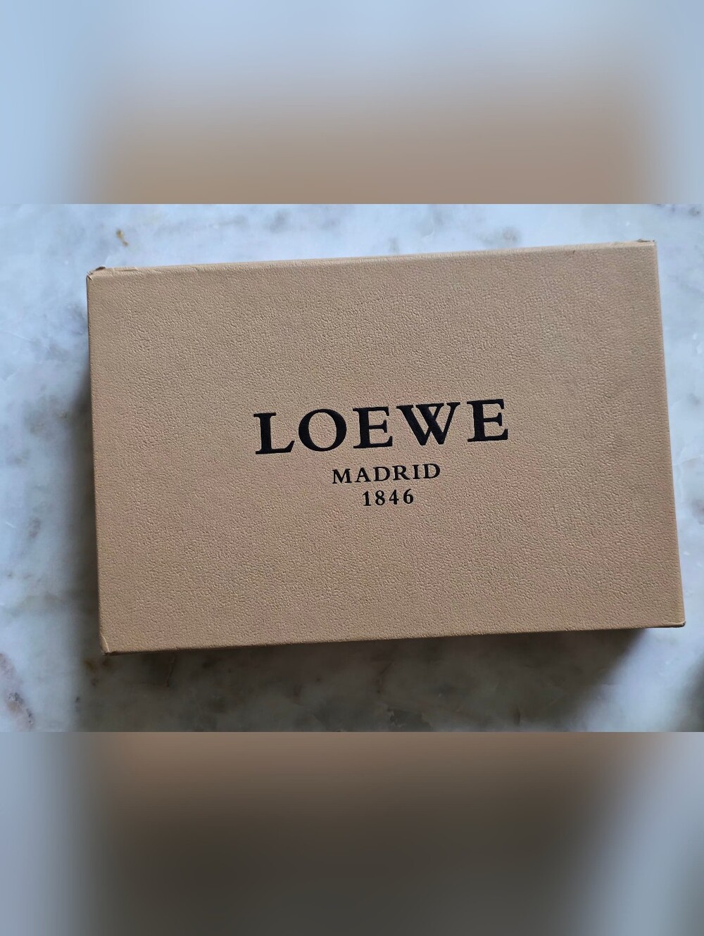 Loewe Beige Empty Box - 10.8"W X 7.25"H X 2.8"D
